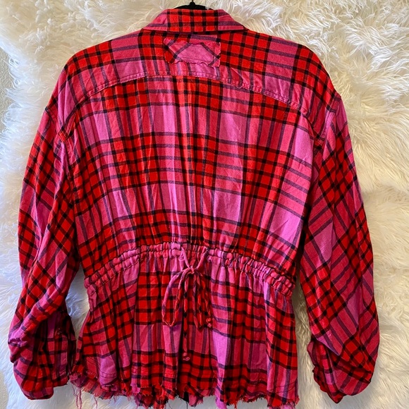 SOLD We The Free People Plaid Peplum - Picture 4 of 7